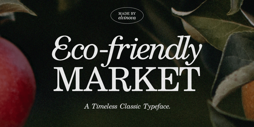 Eco Friendly Market font