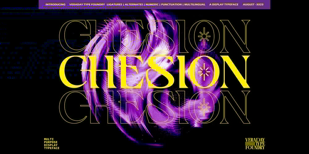 Chesion Display font
