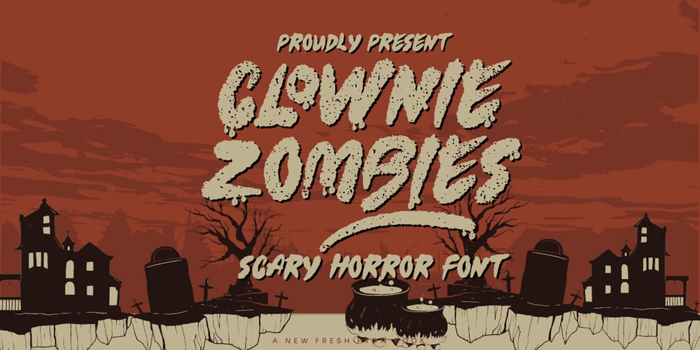 Clownie Zombies font