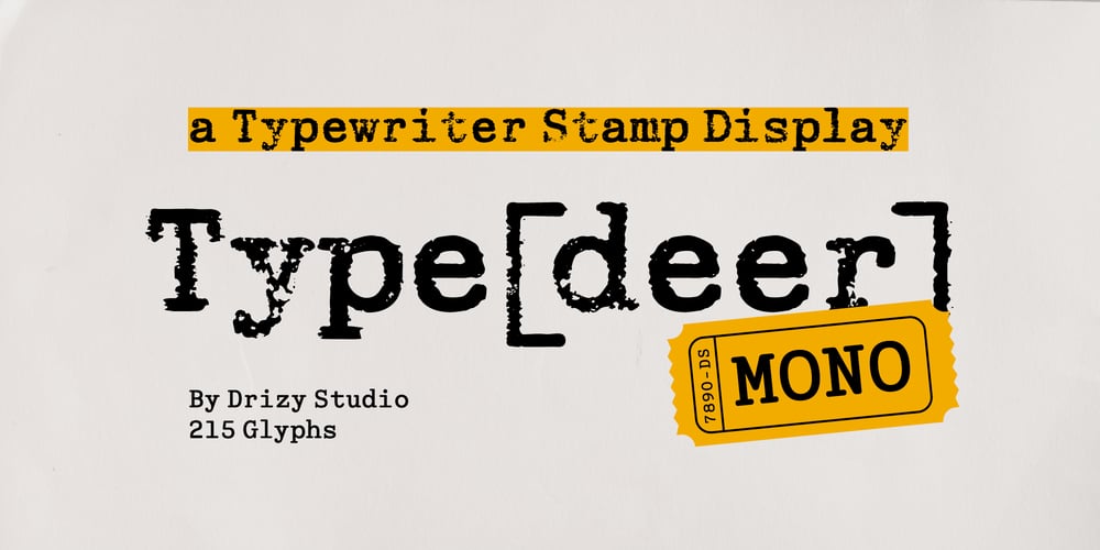 Typedeer Mono font