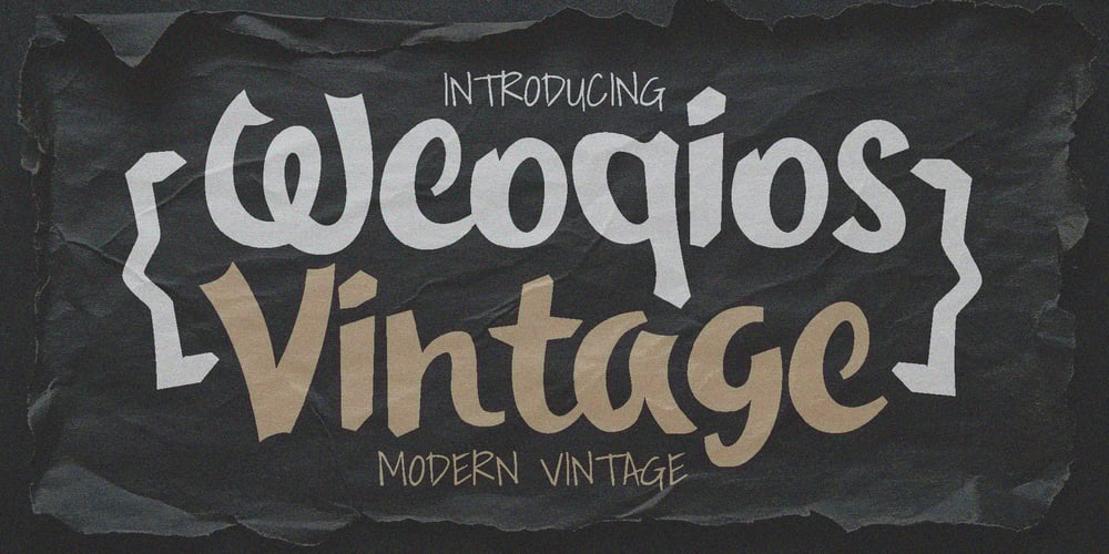 Weoqios Vintage font