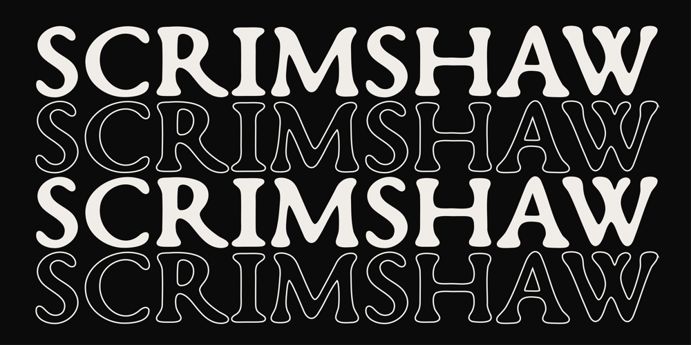 Scrimshaw font
