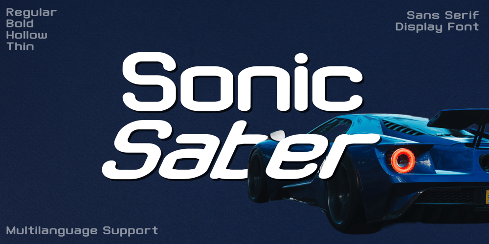 Sonic Saber font