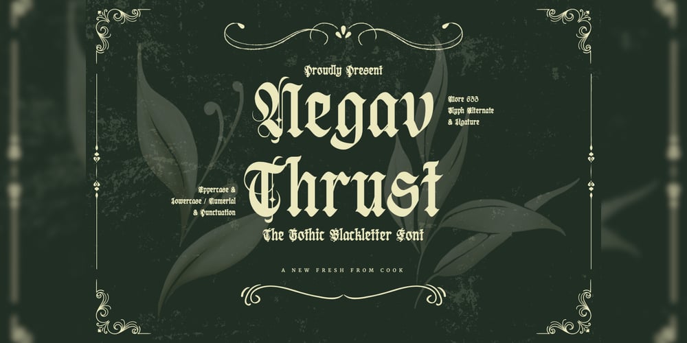 Negav Thrust font