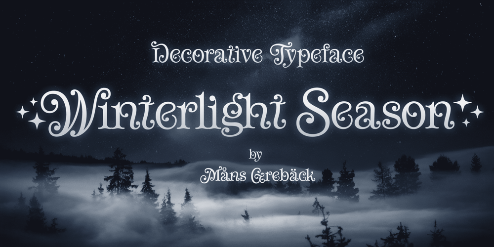Winterlight Season font