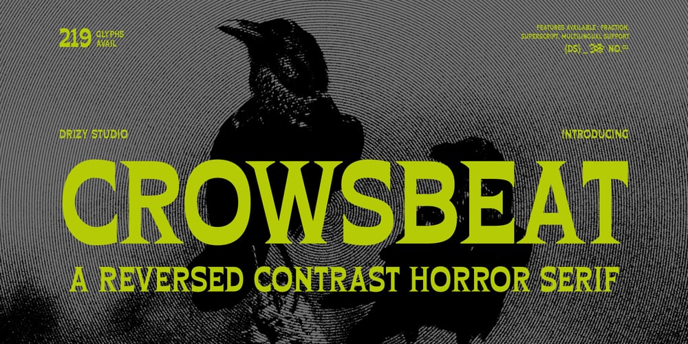 Crowsbeat font