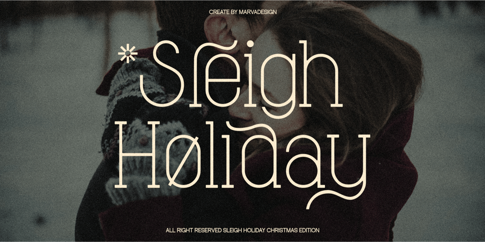 Sleigh Holiday font