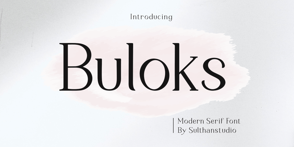 Buloks font