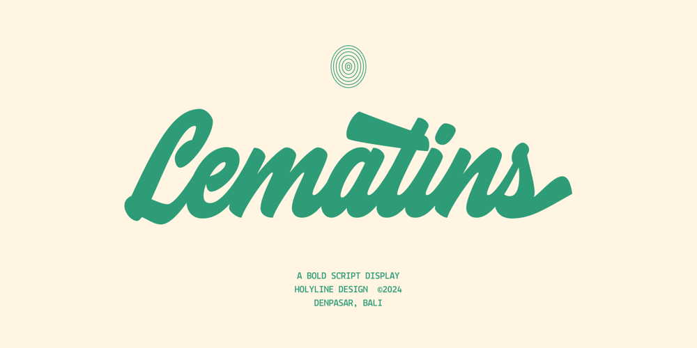 Lematins Script font