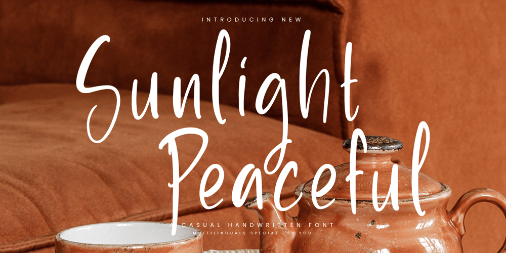 Sunlight Peaceful font