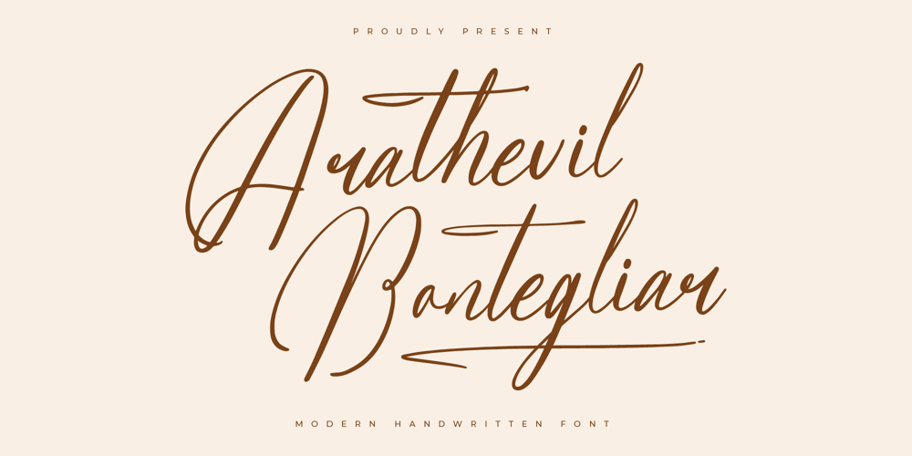 Arathevil Bontegliar font