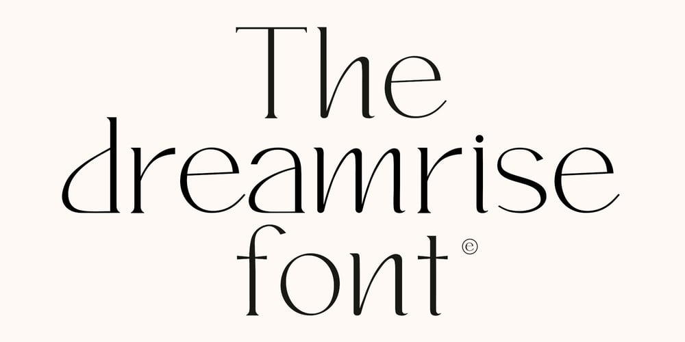 Dreamrise font