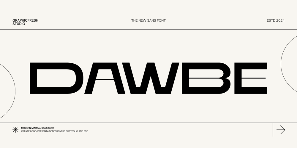 Dawbe font