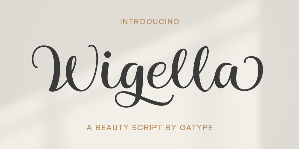 Wigella font
