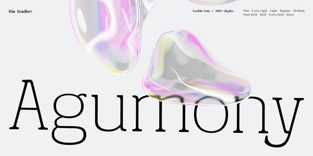 Agumony font
