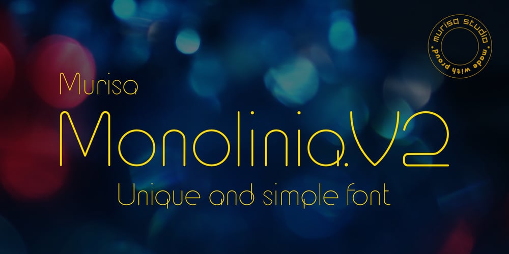 Murisa Monolinia font