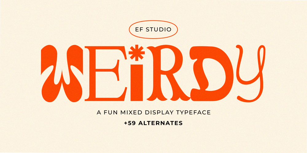 Weirdy font