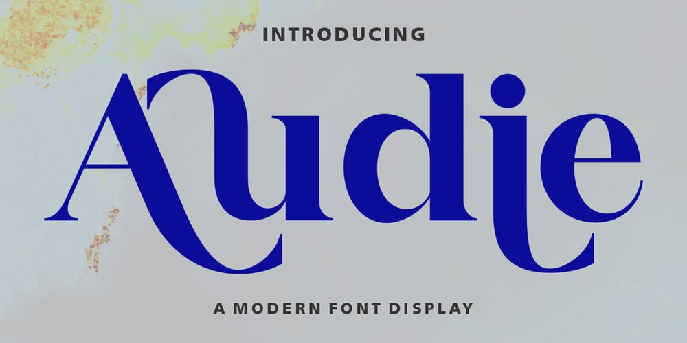 Audie Serif font