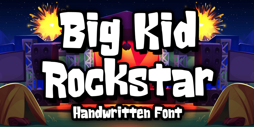 Big Kid Rockstar font