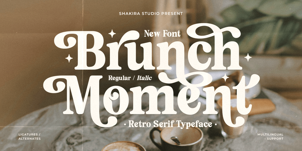 Brunch Moment font