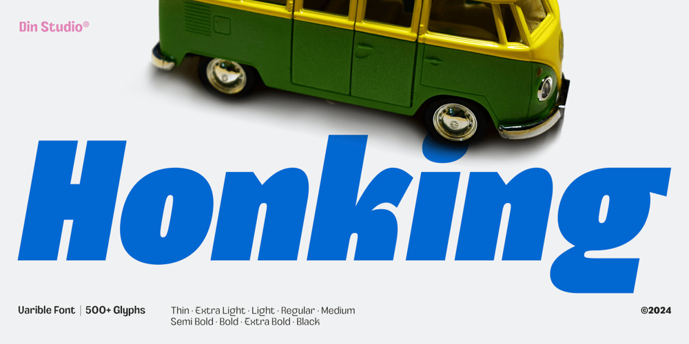Honking font