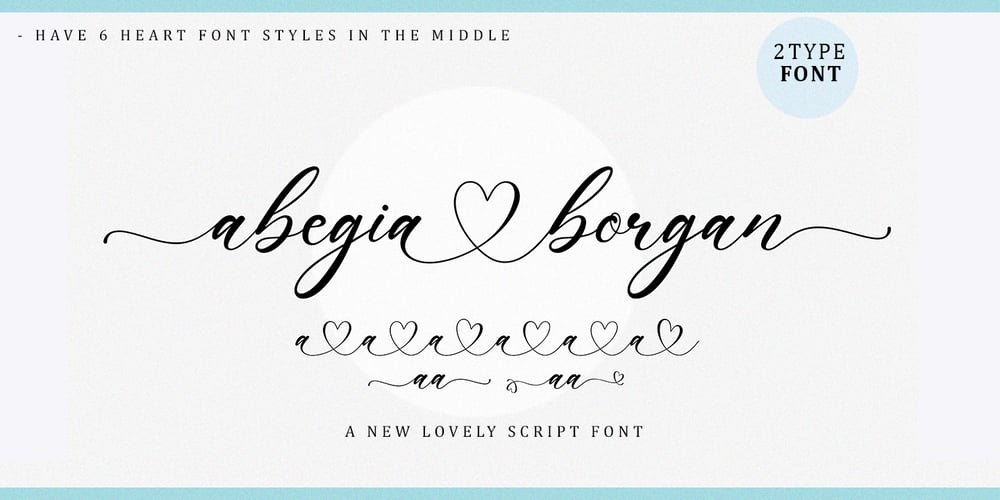 Abegia Borgan font