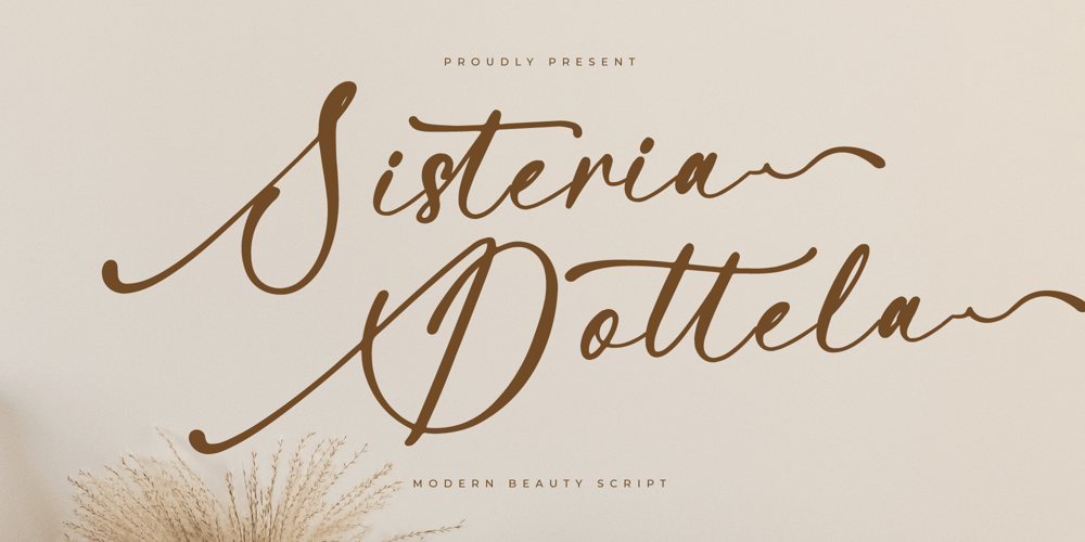 Sisteria Dottela font