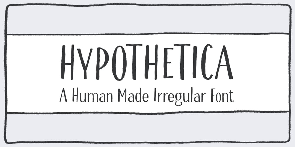Hypothetica font