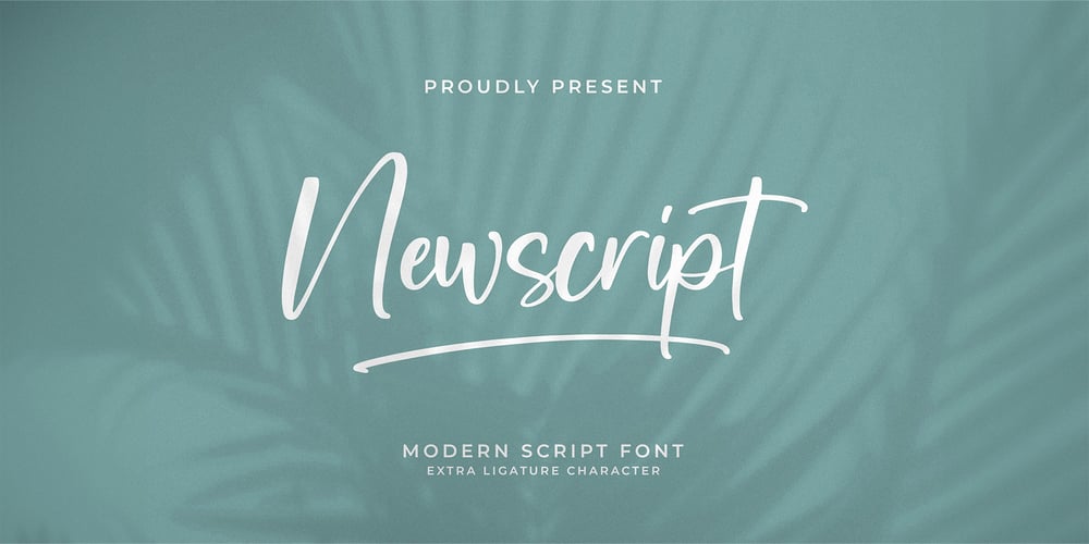 Newscript font