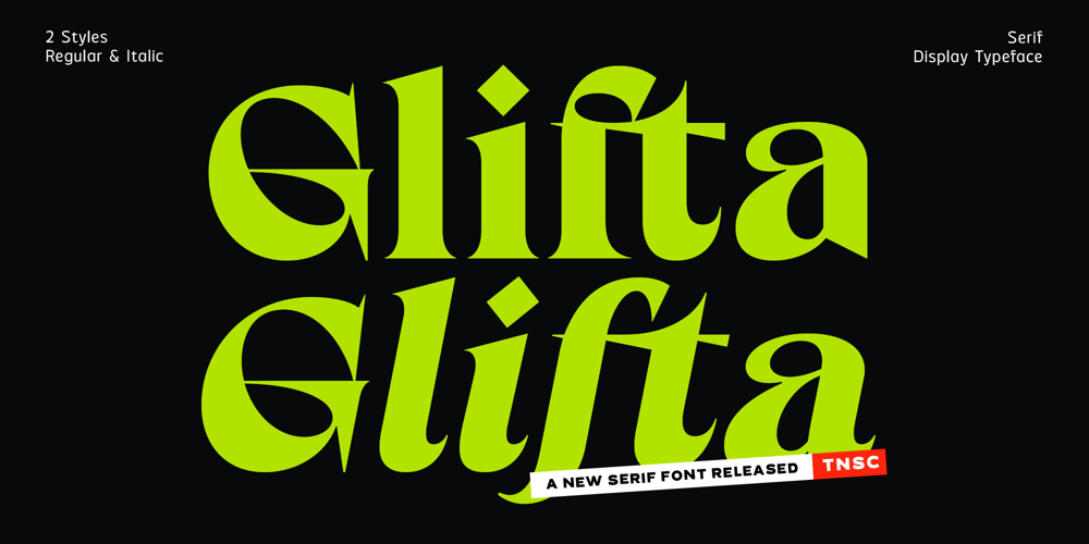 Glifta font
