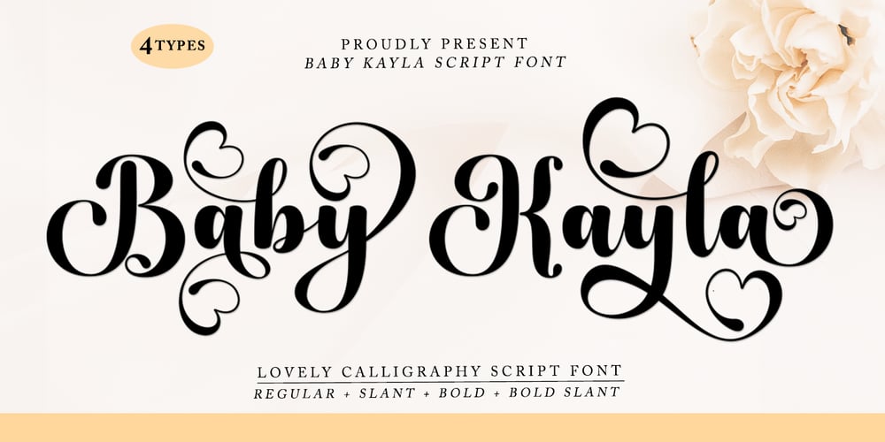 Baby Kayla font