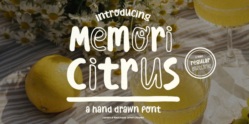 Memori Citrus font