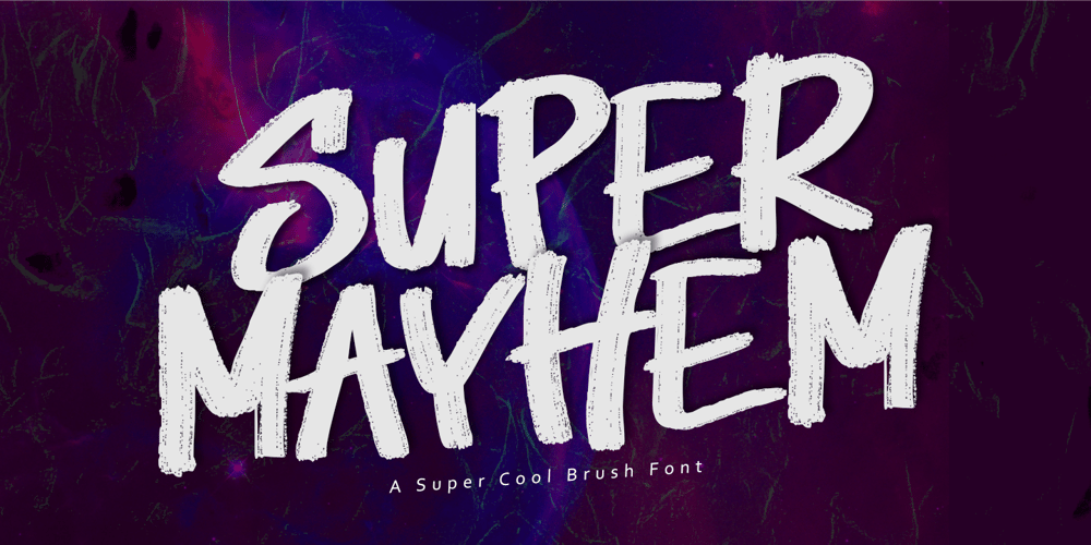 Super Mayhem font