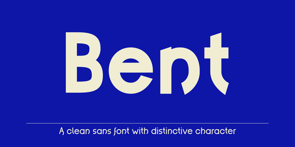 Bent Sans font