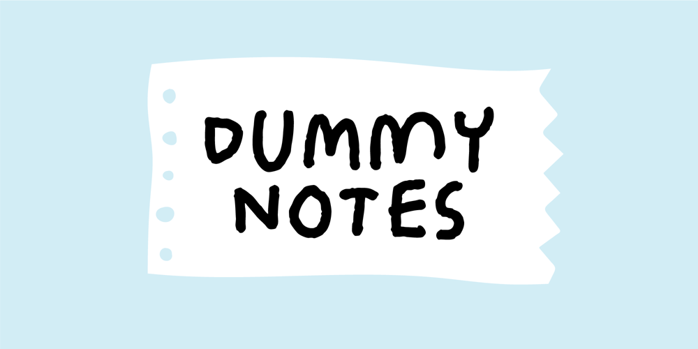 Dummy Notes font