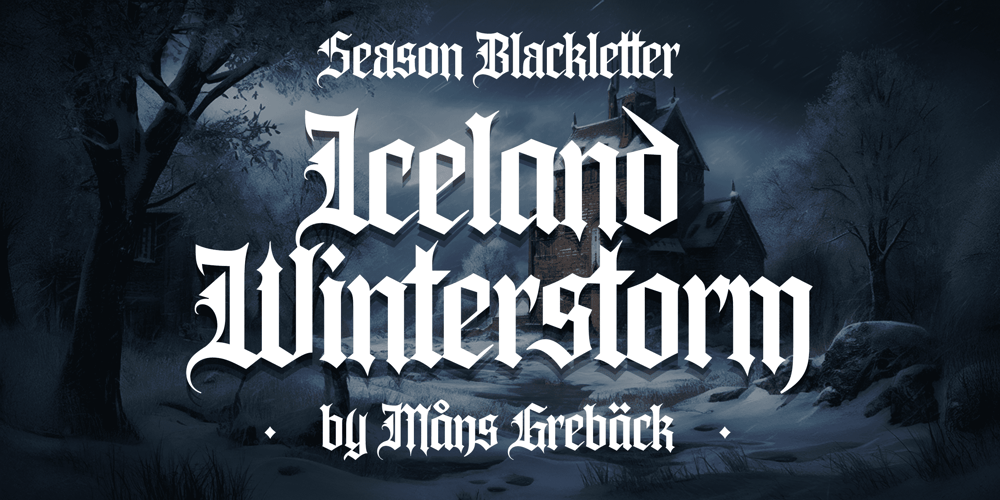 Iceland Winterstorm font