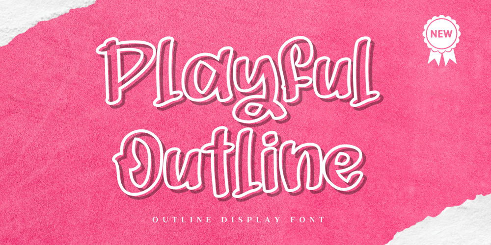 Playful Outline font