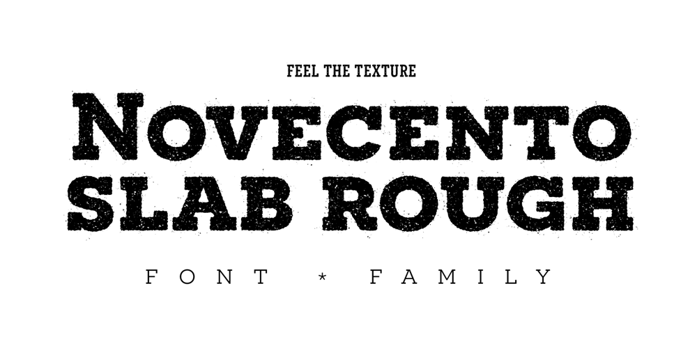 Novecento Slab Rough font