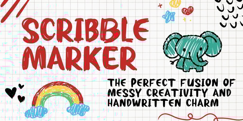Scribble marker font