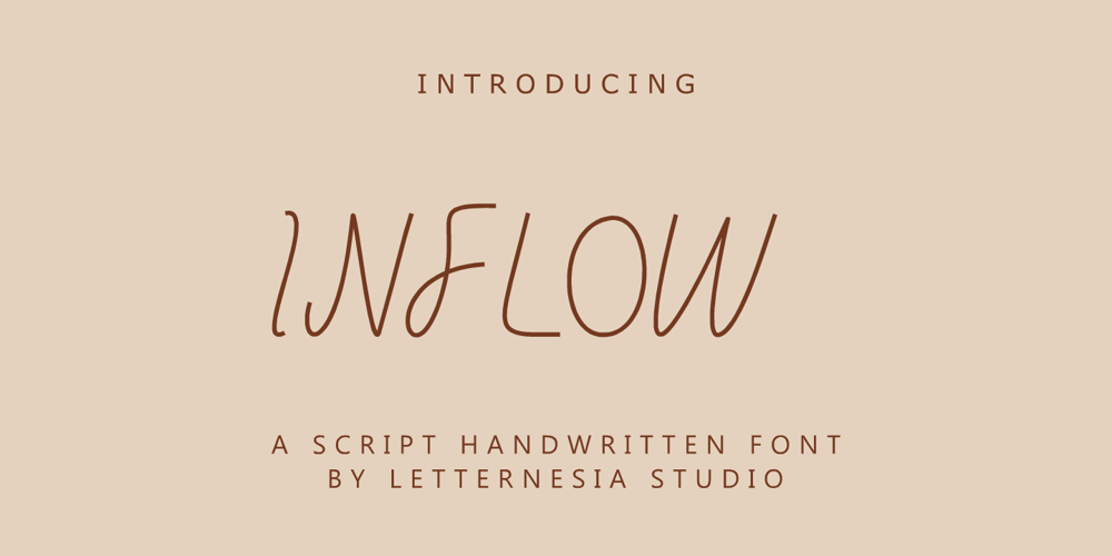 Inflow font