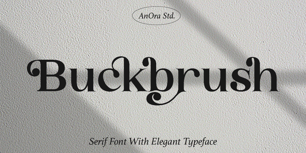 Buckbrush font