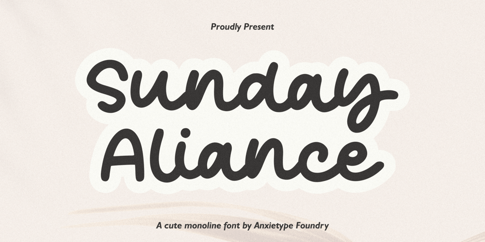Sunday Aliance font