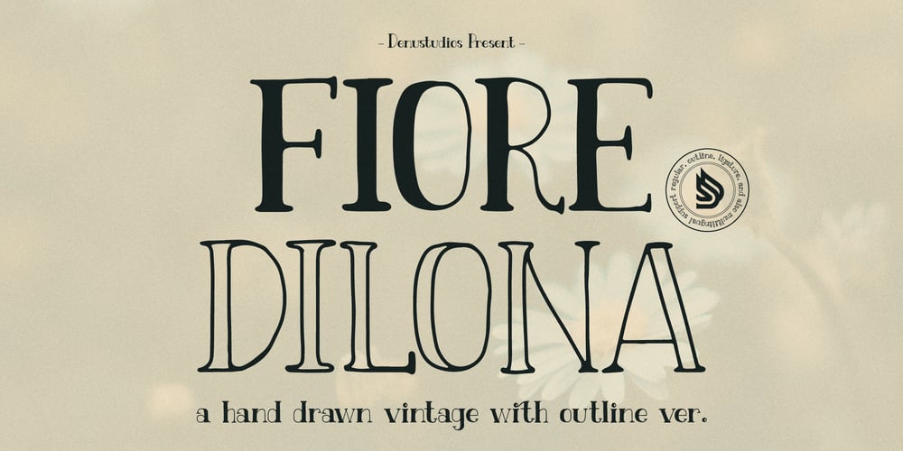 Fiore Dilona Outline font