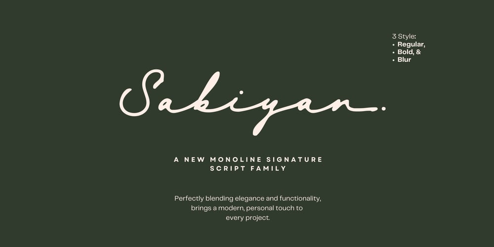 Sabiyan Script font