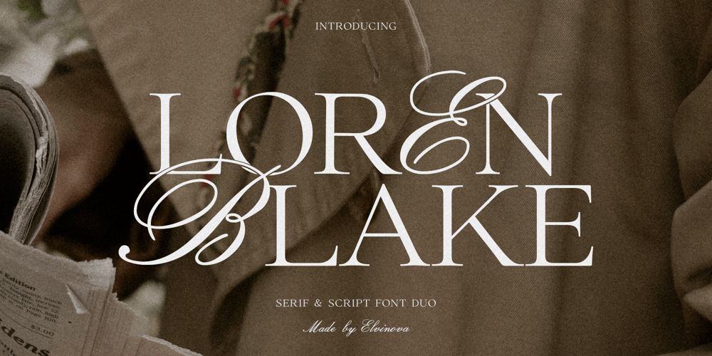 Loren Blake font