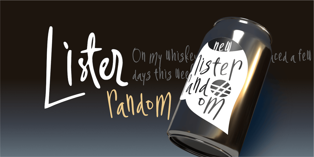Lister Random font