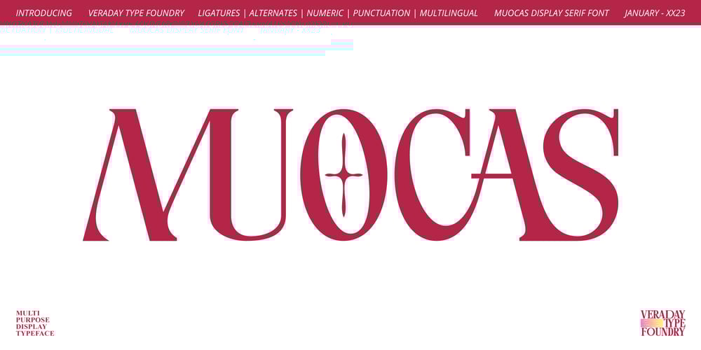 Muocas Display Serif font