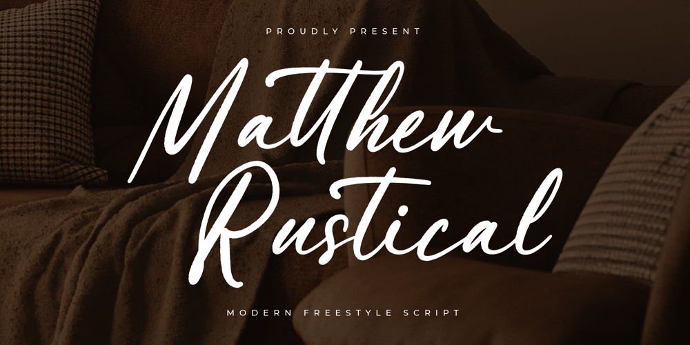 Matthew Rustical font