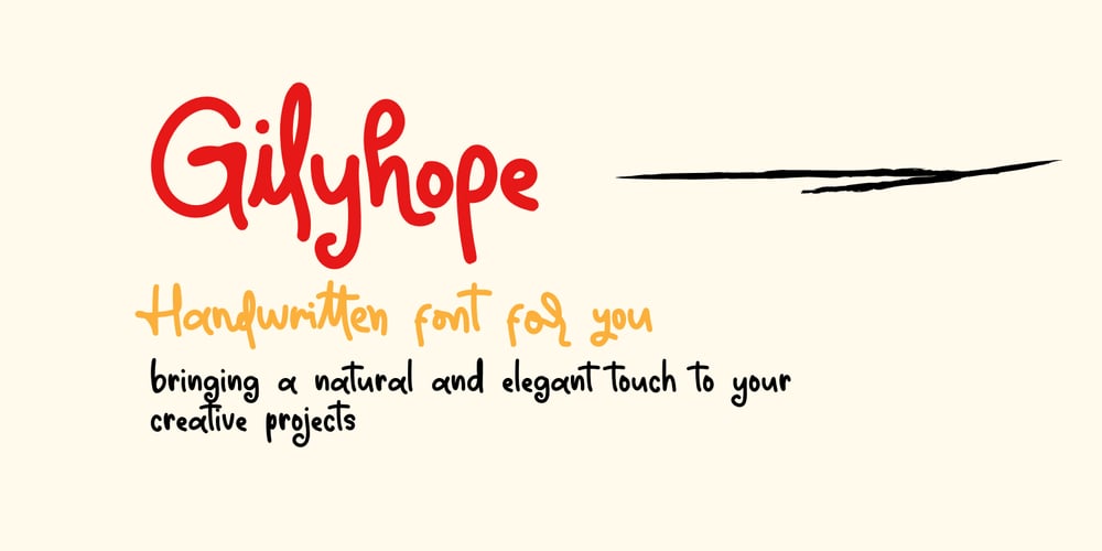 Gilyhope font
