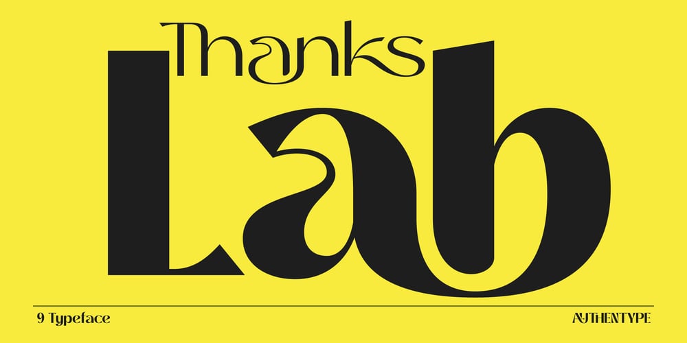Thanks Lab font